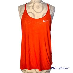 Nike light Orange Tank Gray Swoop L
